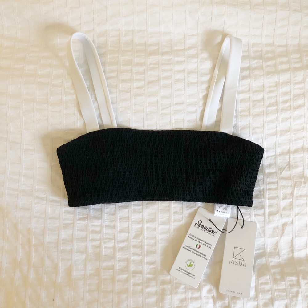 Lilis Bikini Top in Black/White